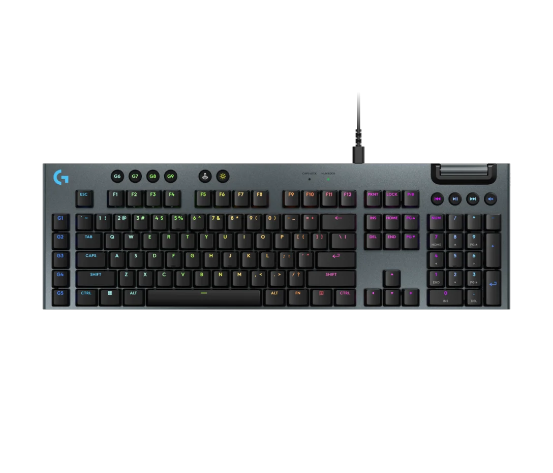 b8348827a33d16567aed1438240bfc5088d83d2425ead398a8b2362089c957ef.0 Logitech G915 X Wired Low Profile Gaming Keyboard - Image 1
