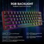 KOORUI MK061 Mini Size 61 Keys Gaming Keyboard - Image 4