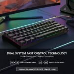 KOORUI MK061 Mini Size 61 Keys Gaming Keyboard - Image 6