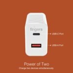Fingers 27W Adopter (USB+TypeC Post) - Image 5